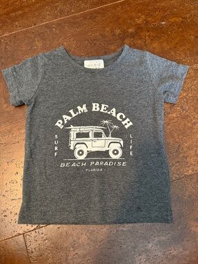 Mebie Baby Kids Gray 'Palm Beach' Graphic Tee